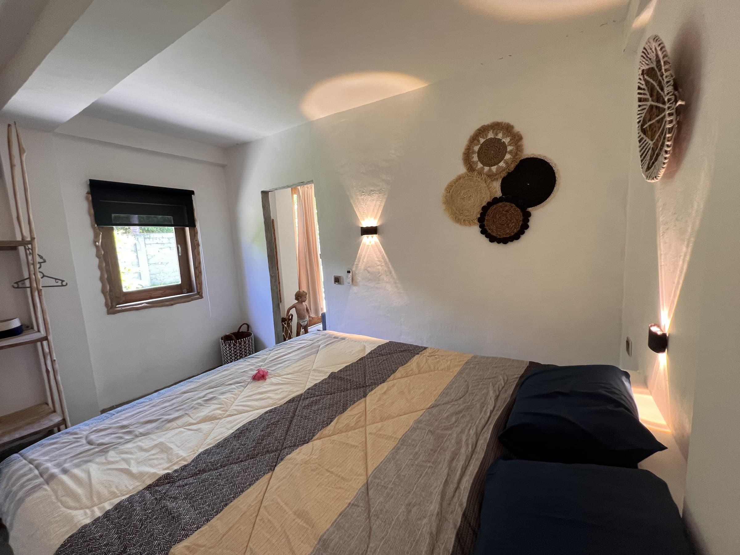 A bedroom in the villa
